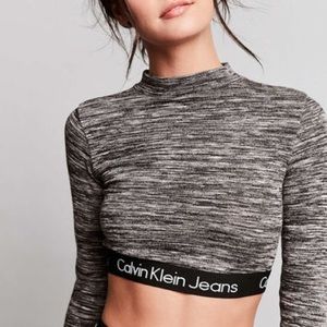 Calvin Klein Space Dye Crop Top